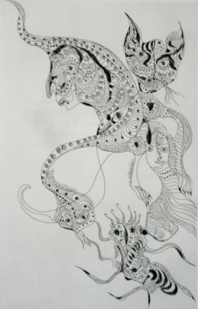 Ets En Aquatint Zurn - Oracles et spectacles 2