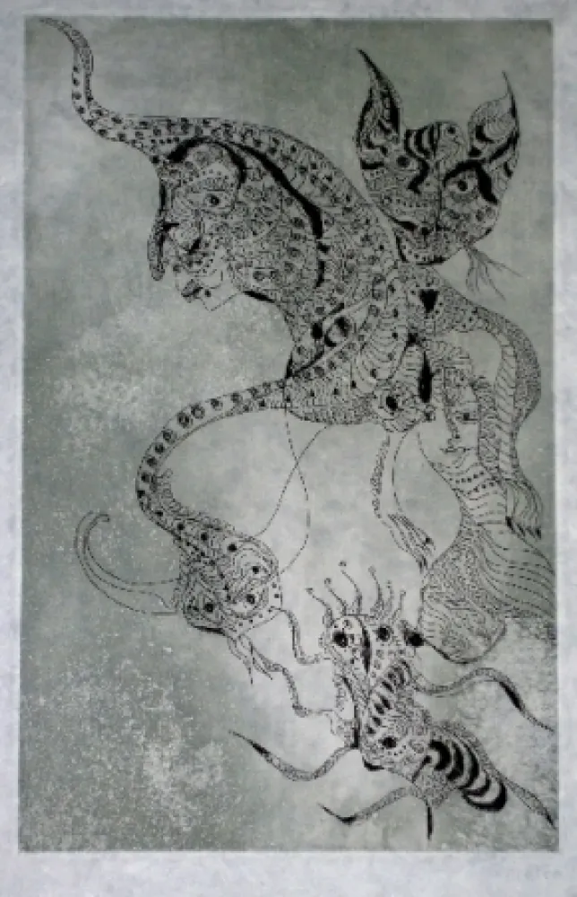 Ets En Aquatint Zurn - Oracles et spectacles (2)