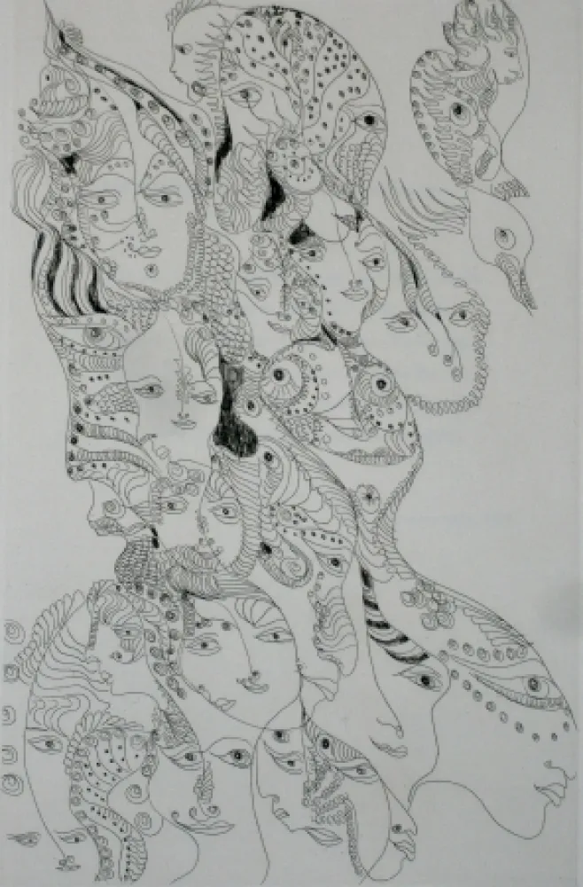 Ets En Aquatint Zurn - Oracles et spectacles 7